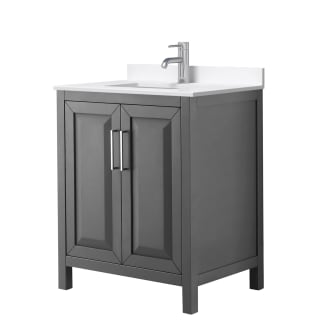 A thumbnail of the Wyndham Collection WCV252530S-QTZ-UNSMXX Dark Gray / White Quartz Top / Polished Chrome Hardware