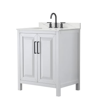 A thumbnail of the Wyndham Collection WCV252530S-QTZ-US3MXX White / Giotto Quartz Top / Matte Black Hardware