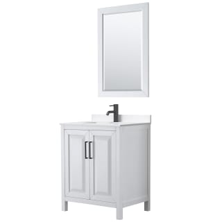 A thumbnail of the Wyndham Collection WCV252530S-QTZ-UNSM24 White / White Quartz Top / Matte Black Hardware