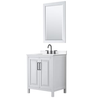 A thumbnail of the Wyndham Collection WCV252530S-QTZ-US3M24 White / White Quartz Top / Matte Black Hardware