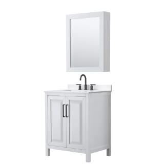 A thumbnail of the Wyndham Collection WCV252530S-QTZ-US3MED White / White Quartz Top / Matte Black Hardware