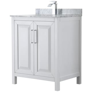 A thumbnail of the Wyndham Collection WCV252530SUNSMXX White / White Carrara Marble Top / Polished Chrome Hardware