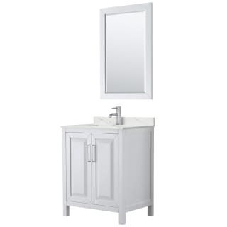 A thumbnail of the Wyndham Collection WCV252530S-QTZ-UNSM24 White / Giotto Quartz Top / Polished Chrome Hardware