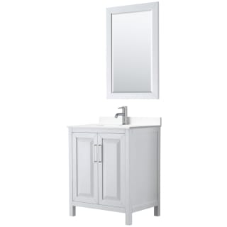 A thumbnail of the Wyndham Collection WCV252530S-VCA-M24 White / White Cultured Marble Top / Polished Chrome Hardware