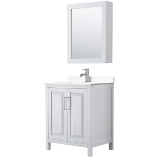 A thumbnail of the Wyndham Collection WCV252530S-VCA-MED White / White Cultured Marble Top / Polished Chrome Hardware