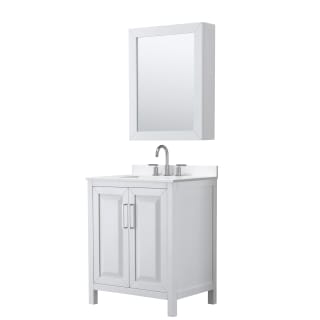 A thumbnail of the Wyndham Collection WCV252530S-QTZ-US3MED White / White Quartz Top / Polished Chrome Hardware