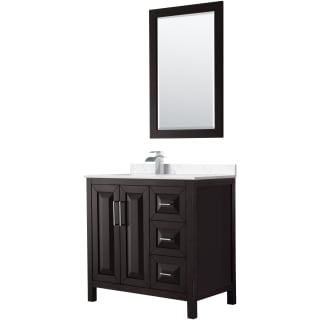 A thumbnail of the Wyndham Collection WCV252536S-Left-VCA-M24 Dark Espresso / Carrara Cultured Marble Top / Polished Chrome Hardware