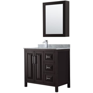 A thumbnail of the Wyndham Collection WCV252536SUNSMED Dark Espresso / White Carrara Marble Top / Polished Chrome Hardware