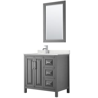 A thumbnail of the Wyndham Collection WCV252536S-QTZ-UNSM24 Dark Gray / Giotto Quartz Top / Polished Chrome Hardware