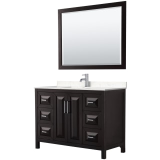 A thumbnail of the Wyndham Collection WCV252548S-VCA-M46 Dark Espresso / Carrara Cultured Marble Top / Polished Chrome Hardware