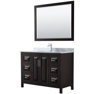 A thumbnail of the Wyndham Collection WCV252548SUNSM46 Dark Espresso / White Carrara Marble Top / Polished Chrome Hardware