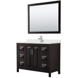 A thumbnail of the Wyndham Collection WCV252548S-QTZ-UNSM46 Dark Espresso / Giotto Quartz Top / Polished Chrome Hardware