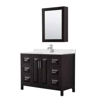 A thumbnail of the Wyndham Collection WCV252548S-QTZ-UNSMED Dark Espresso / Giotto Quartz Top / Polished Chrome Hardware