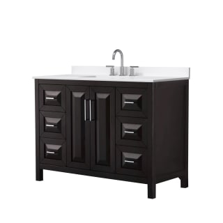 A thumbnail of the Wyndham Collection WCV252548S-QTZ-US3MXX Dark Espresso / White Quartz Top / Polished Chrome Hardware