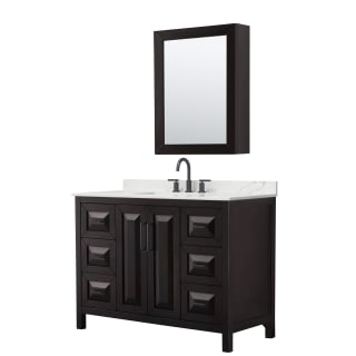 A thumbnail of the Wyndham Collection WCV252548S-QTZ-US3MED Dark Espresso / Giotto Quartz Top / Matte Black Hardware