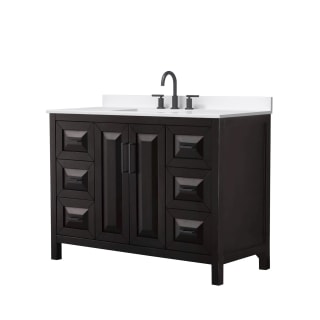 A thumbnail of the Wyndham Collection WCV252548S-QTZ-US3MXX Dark Espresso / White Quartz Top / Matte Black Hardware