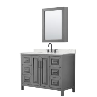 A thumbnail of the Wyndham Collection WCV252548S-QTZ-US3MED Dark Gray / Giotto Quartz Top / Matte Black Hardware