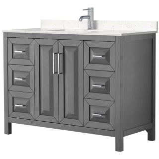 A thumbnail of the Wyndham Collection WCV252548S-VCA-MXX Dark Gray / Carrara Cultured Marble Top / Polished Chrome Hardware