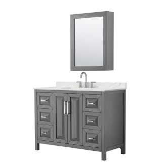 A thumbnail of the Wyndham Collection WCV252548S-QTZ-US3MED Dark Gray / Giotto Quartz Top / Polished Chrome Hardware