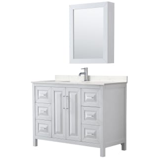 A thumbnail of the Wyndham Collection WCV252548S-VCA-MED White / Carrara Cultured Marble Top / Polished Chrome Hardware