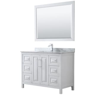 A thumbnail of the Wyndham Collection WCV252548SUNSM46 White / White Carrara Marble Top / Polished Chrome Hardware