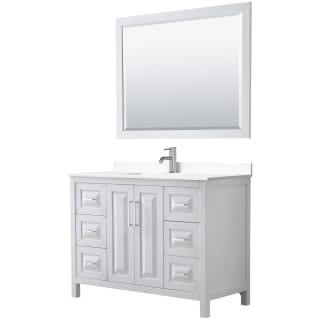 A thumbnail of the Wyndham Collection WCV252548S-VCA-M46 White / White Cultured Marble Top / Polished Chrome Hardware