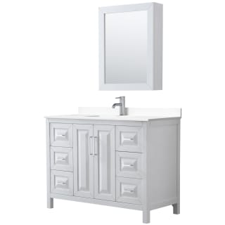 A thumbnail of the Wyndham Collection WCV252548S-VCA-MED White / White Cultured Marble Top / Polished Chrome Hardware