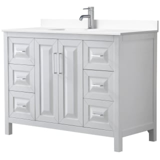 A thumbnail of the Wyndham Collection WCV252548S-VCA-MXX White / White Cultured Marble Top / Polished Chrome Hardware