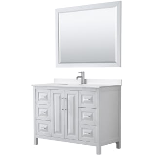 A thumbnail of the Wyndham Collection WCV252548S-QTZ-UNSM46 White / White Quartz Top / Polished Chrome Hardware