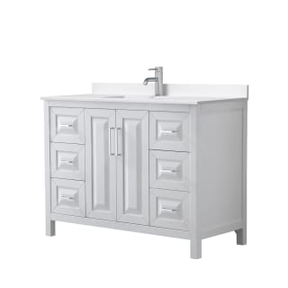 A thumbnail of the Wyndham Collection WCV252548S-QTZ-UNSMXX White / White Quartz Top / Polished Chrome Hardware