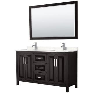 A thumbnail of the Wyndham Collection WCV252560D-VCA-M58 Dark Espresso / Carrara Cultured Marble Top / Polished Chrome Hardware