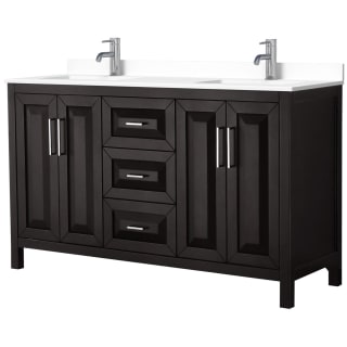 A thumbnail of the Wyndham Collection WCV252560D-VCA-MXX Dark Espresso / White Cultured Marble Top / Polished Chrome Hardware