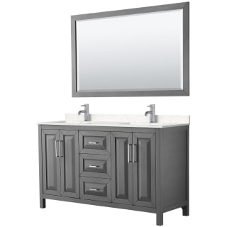 A thumbnail of the Wyndham Collection WCV252560D-VCA-M58 Dark Gray / Carrara Cultured Marble Top / Polished Chrome Hardware