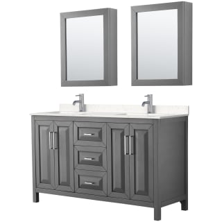 A thumbnail of the Wyndham Collection WCV252560D-VCA-MED Dark Gray / Carrara Cultured Marble Top / Polished Chrome Hardware