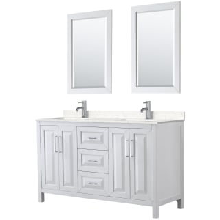 A thumbnail of the Wyndham Collection WCV252560D-VCA-M24 White / Carrara Cultured Marble Top / Polished Chrome Hardware