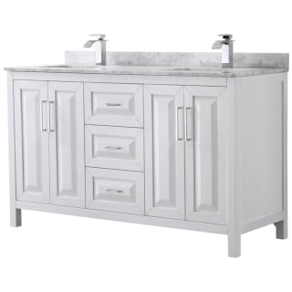 A thumbnail of the Wyndham Collection WCV252560DUNSMXX White / White Carrara Marble Top / Polished Chrome Hardware