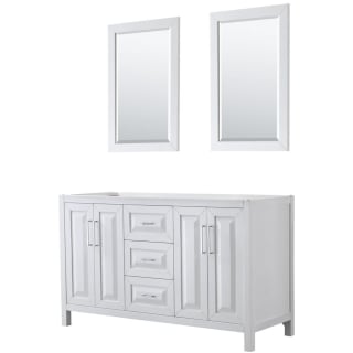 A thumbnail of the Wyndham Collection WCV252560DCXSXXM24 White / Polished Chrome Hardware