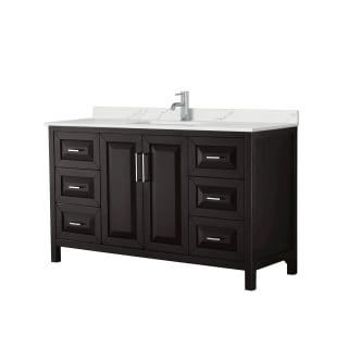 A thumbnail of the Wyndham Collection WCV252560S-QTZ-UNSMXX Dark Espresso / Giotto Quartz Top / Polished Chrome Hardware