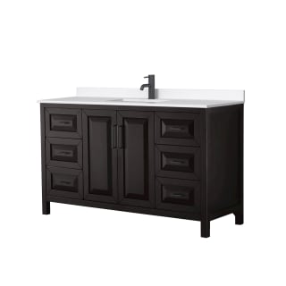 A thumbnail of the Wyndham Collection WCV252560S-QTZ-UNSMXX Dark Espresso / White Quartz Top / Matte Black Hardware