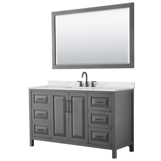 A thumbnail of the Wyndham Collection WCV252560S-QTZ-US3M58 Dark Gray / Giotto Quartz Top / Matte Black Hardware