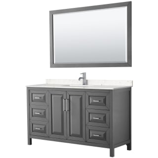A thumbnail of the Wyndham Collection WCV252560S-VCA-M58 Dark Gray / Carrara Cultured Marble Top / Polished Chrome Hardware