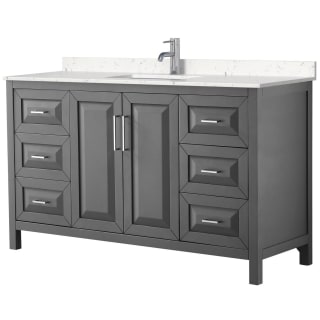 A thumbnail of the Wyndham Collection WCV252560S-VCA-MXX Dark Gray / Carrara Cultured Marble Top / Polished Chrome Hardware