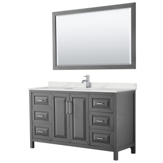 A thumbnail of the Wyndham Collection WCV252560S-QTZ-UNSM58 Dark Gray / Giotto Quartz Top / Polished Chrome Hardware