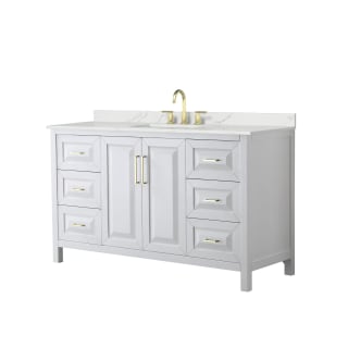 A thumbnail of the Wyndham Collection WCV252560S-QTZ-US3MXX White / Giotto Quartz Top / Brushed Gold Hardware