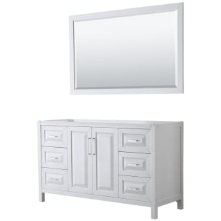 A thumbnail of the Wyndham Collection WCV252560SCXSXXM58 White / Polished Chrome Hardware