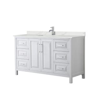 A thumbnail of the Wyndham Collection WCV252560S-QTZ-UNSMXX White / Giotto Quartz Top / Polished Chrome Hardware