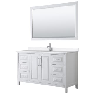 A thumbnail of the Wyndham Collection WCV252560S-QTZ-UNSM58 White / White Quartz Top / Polished Chrome Hardware