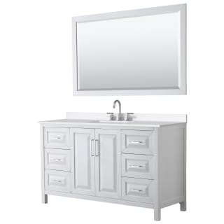 A thumbnail of the Wyndham Collection WCV252560S-QTZ-US3M58 White / White Quartz Top / Polished Chrome Hardware