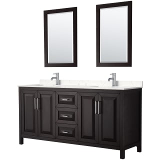 A thumbnail of the Wyndham Collection WCV252572D-VCA-M24 Dark Espresso / Carrara Cultured Marble Top / Polished Chrome Hardware