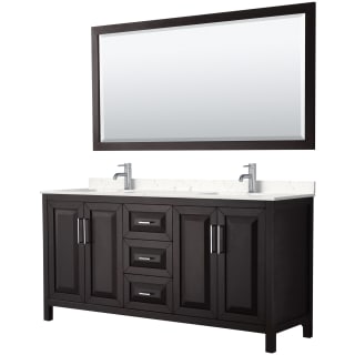 A thumbnail of the Wyndham Collection WCV252572D-VCA-M70 Dark Espresso / Carrara Cultured Marble Top / Polished Chrome Hardware